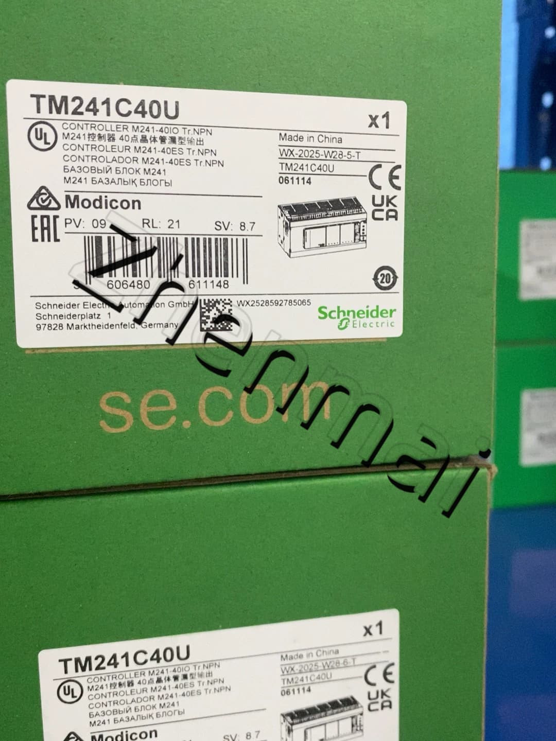 100 % upouusi, alkuperäinen ja aito Schneider TM241C40U Taajuusmuuttajat, katkaisijat, kontaktorit, suojalaitteet