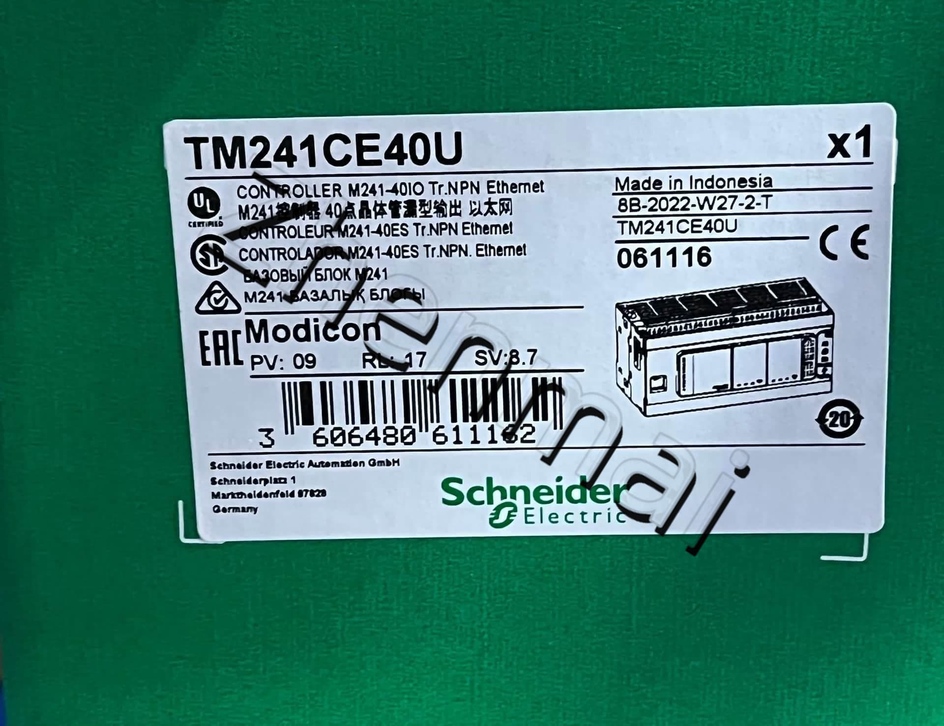 100 % upouusi, alkuperäinen ja aito Schneider TM241CE40U Taajuusmuuttajat, katkaisijat, kontaktorit, suojalaitteet