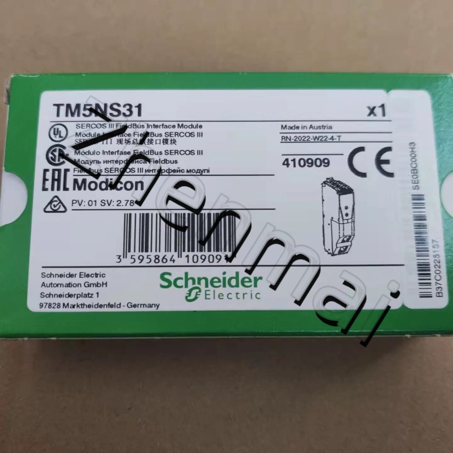 100 % upouusi, alkuperäinen ja aito Schneider TM5NS31 Taajuusmuuttajat, katkaisijat, kontaktorit, suojalaitteet