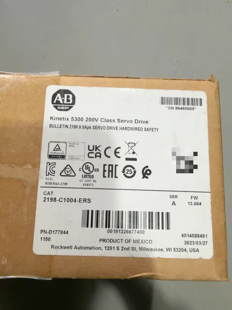 2198-C1004-ERS Kinetix 5300 Servo Drive, upouusi ja aito Nopea toimitus