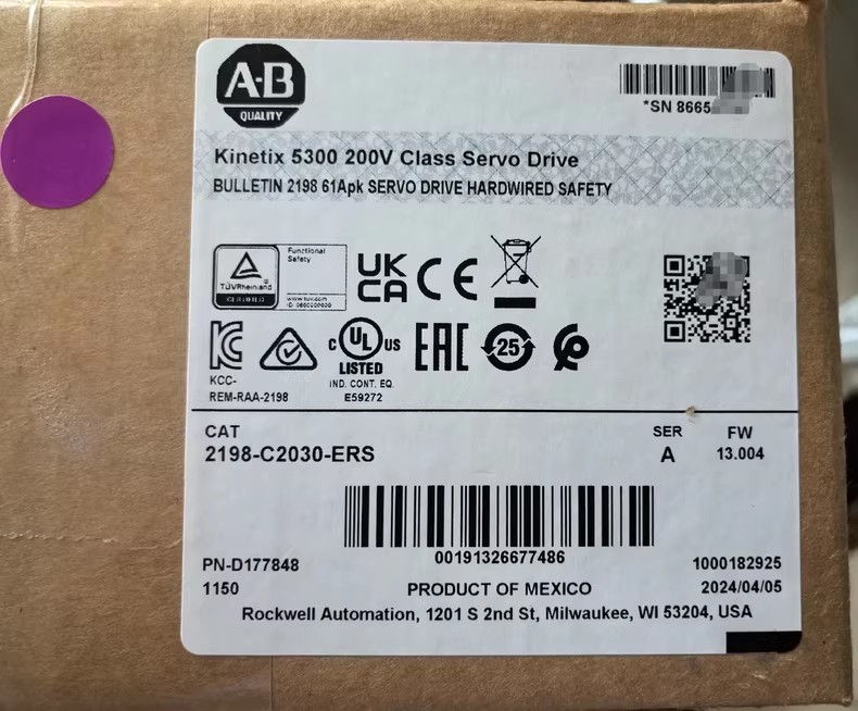 2198-C2030-ERS Kinetix 5300 Servo Drive, upouusi ja aito Nopea toimitus