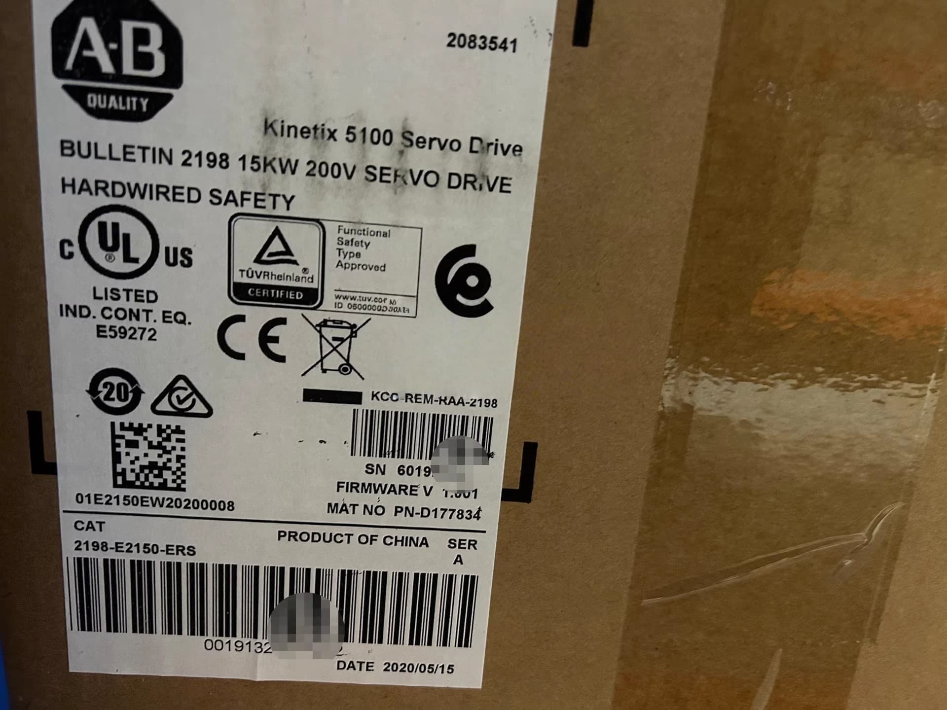 2198-E2150-ERS Kinetix 5100 servo, upouusi ja aito