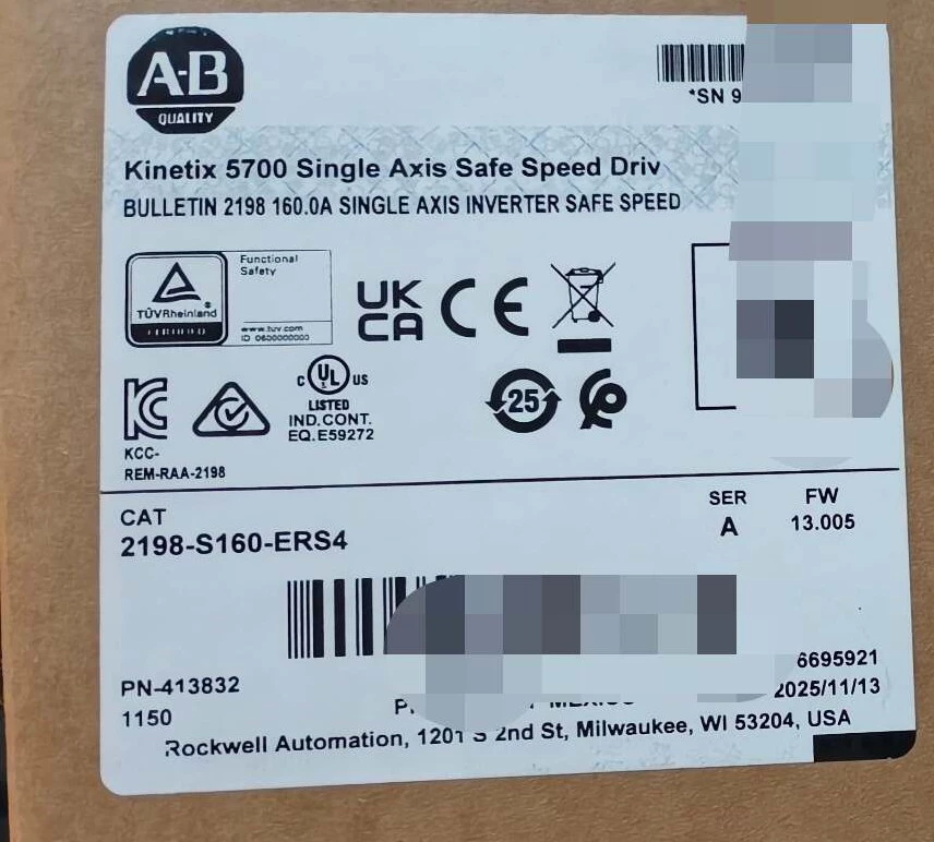 2198-S160-ERS4 Kinetix 5700 servo, upouusi ja aito