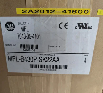 Allen Bradley MPL-B430P-SK22AA Servomoottoritiedote MPL LL
