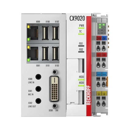 Beckhoff CX9020-0110 sulautettu PC DIN-kiskoon asennettava 1 GHz Arm Cortex-A8 Ethernet-ohjausjärjestelmä