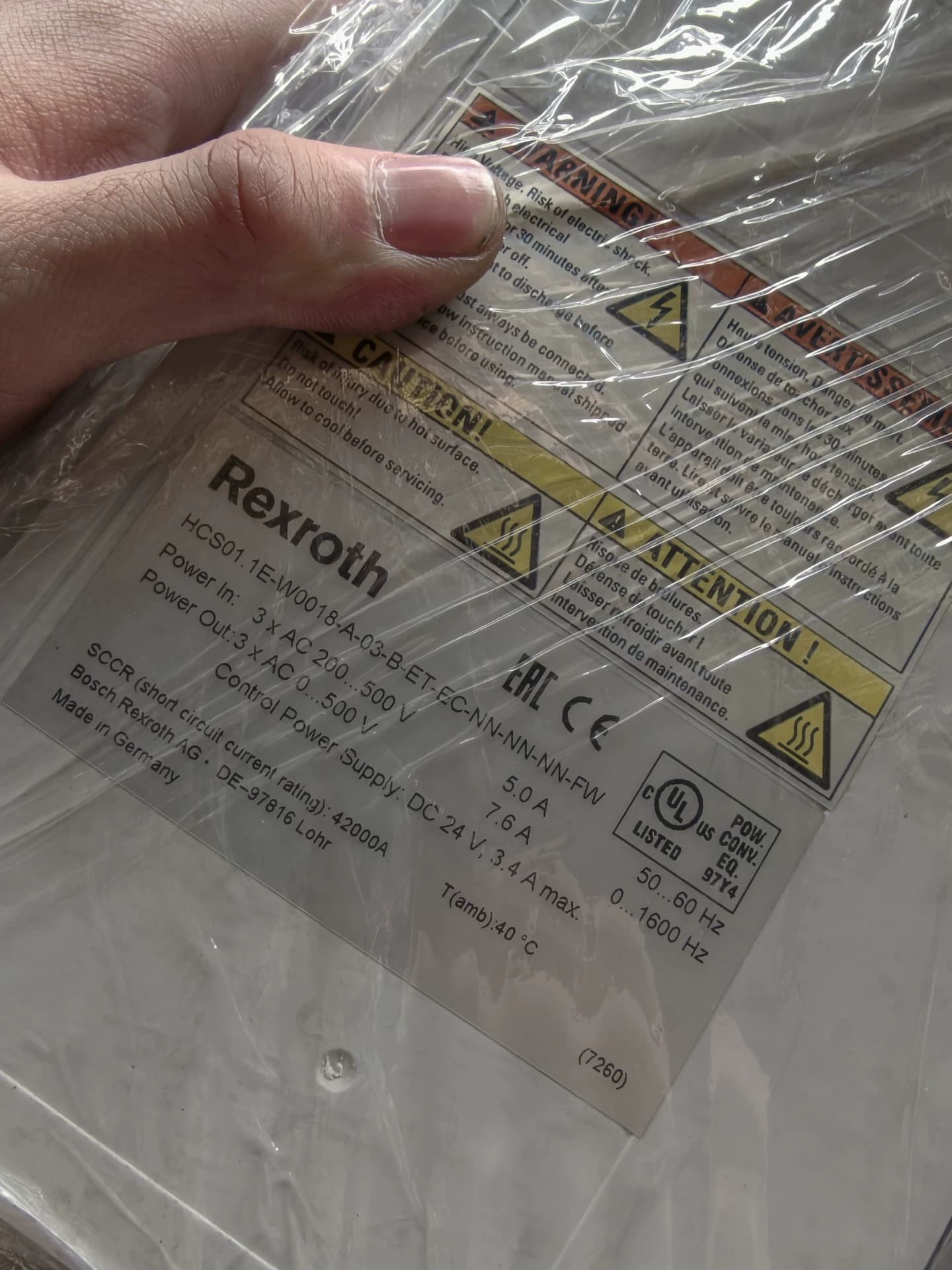 Upouusi alkuperäinen Bosch Rexrothin servomoottori HCS01.1E-W0018-A-03-B-ET-EC-NN-NN-NN-FW Servomoottori Nopea toimitus