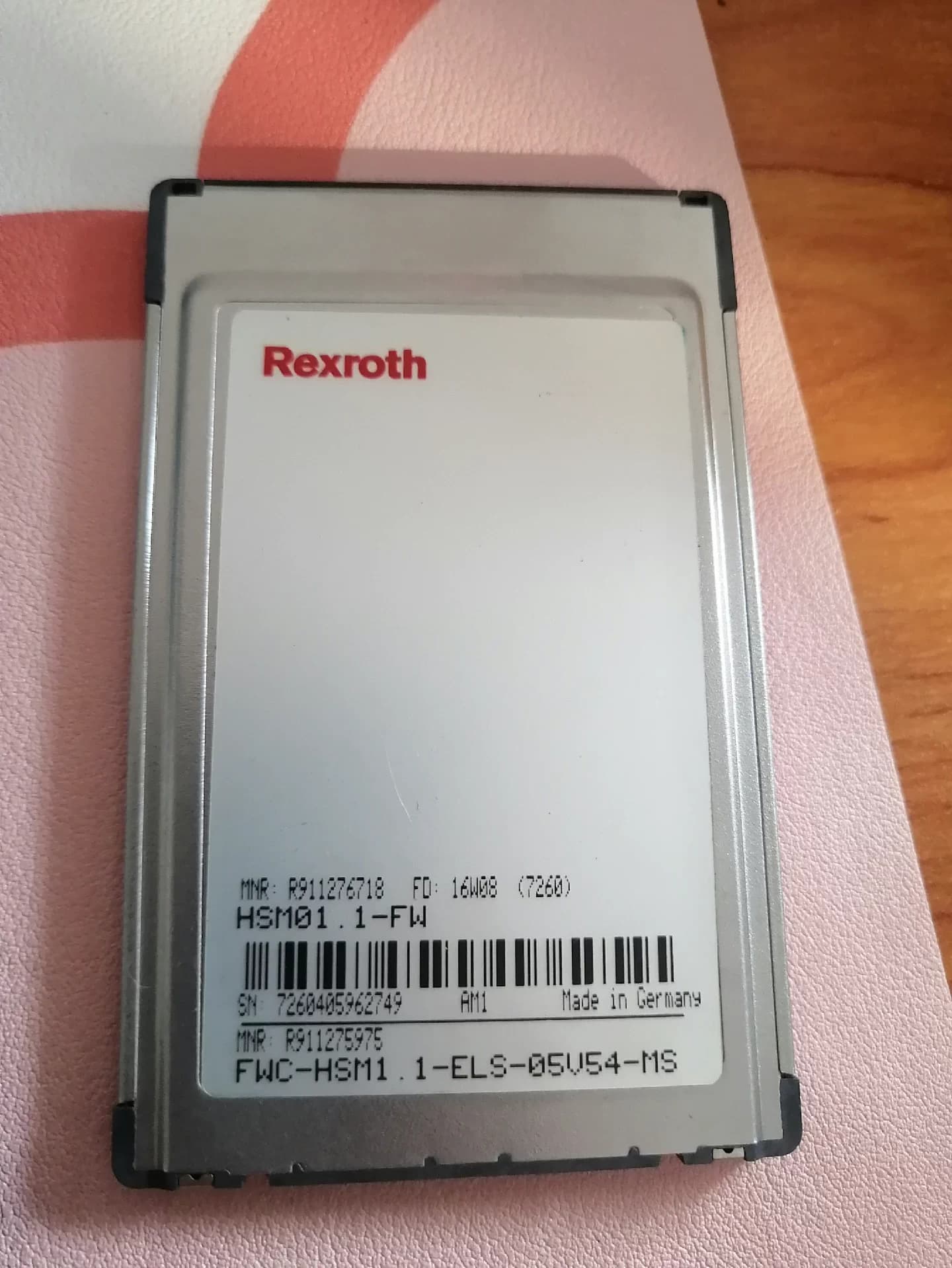 Upouusi alkuperäinen Bosch Rexroth Servo -muistikortti FWC-HSM1.1-ELS-05V54-MS Servomoottori Nopea toimitus